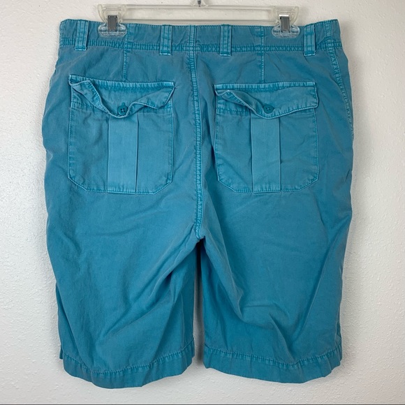 Daniel Cremieux Men’s 32 Aqua Turquoise Blue 100% Cotton Chino Shorts Casual - Picture 2 of 8
